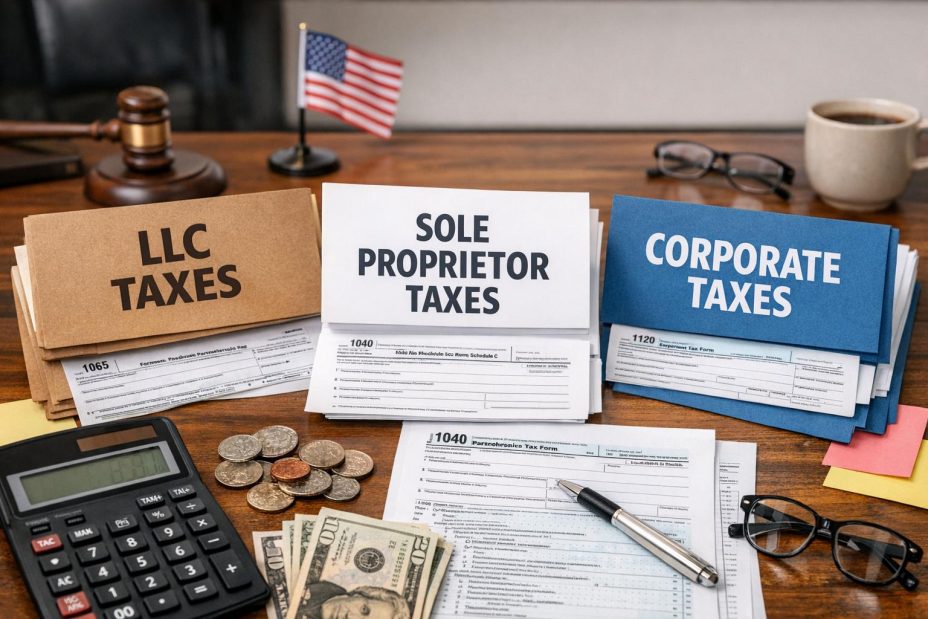 How LLCs, sole proprietorships, and corporations are taxed differently How LLCs, sole proprietorships, and corporations are taxed differently